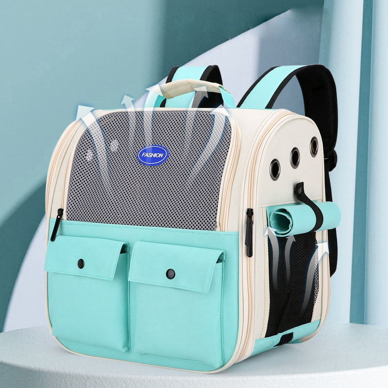 Lemmiklooma seljakott Kaasaskantav kasside ja väikeste koerte kandekott õues kokkupandav ventileeritava disainiga suur kassi koera seljakoti kandekott