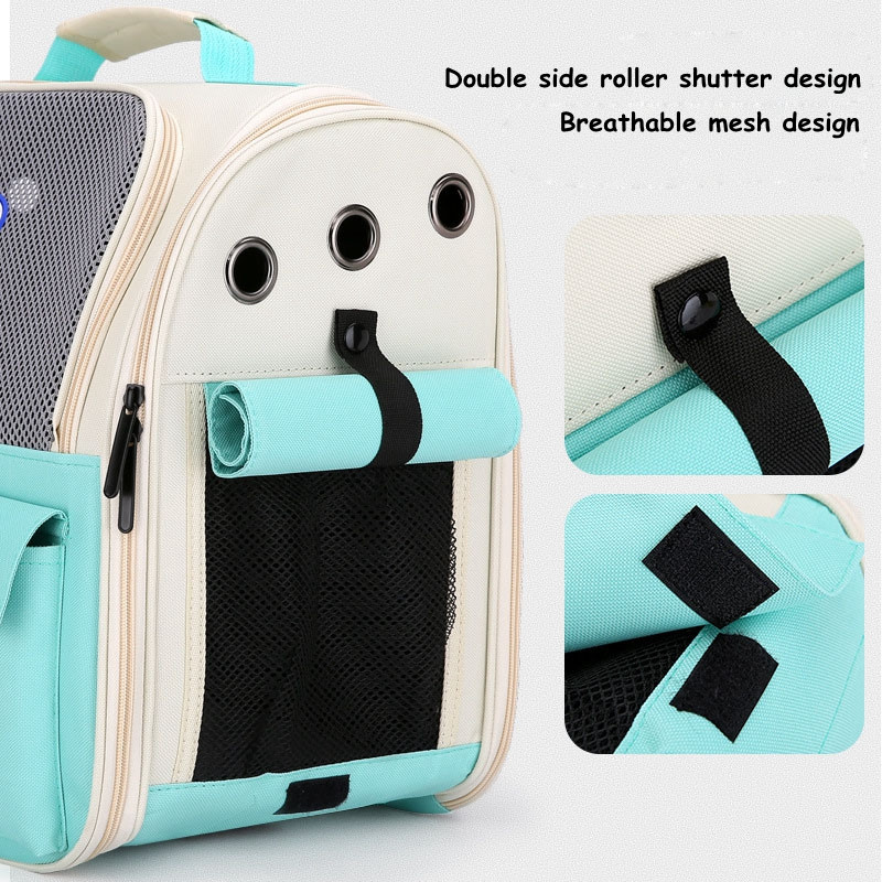 Lemmiklooma seljakott Kaasaskantav kasside ja väikeste koerte kandekott õues kokkupandav ventileeritava disainiga suur kassi koera seljakoti kandekott