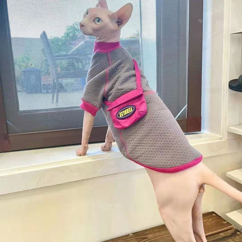 Χειμερινή άτριχη μπλούζα για γάτα Sphinx Coats Χωρίς κόκκαλο σακίδιο πλάτης Ρούχα Hairless Cat Devon Jumper Ρούχα για το χειμερινό φθινόπωρο