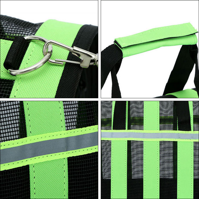 Ανακλαστικός μεταφορέας γάτας Πτυσσόμενος μεταφορέας κατοικίδιων για σκύλους Γάτες Puppy Dog Kedi Τσάντες ώμου Σακίδιο μεταφοράς gato Προϊόντα κατοικίδιων ζώων