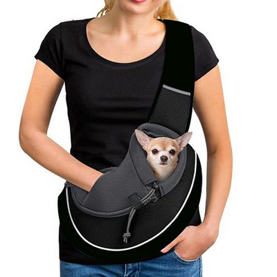 Pet Small Dog Carrier Sling Carrier Puppy Cats Carrying Mesh Breathable Mesh Messenger τσάντες ώμου Hand-free Μεταφορέας για σκύλους