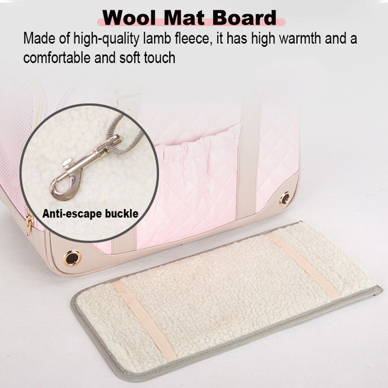 Winhyepet mačka torba za nošenje torba za pse torba za nošenje luksuznog dizajna kožna prozračna torba za prijevoz kućnih ljubimaca na rame za male pse Puppy