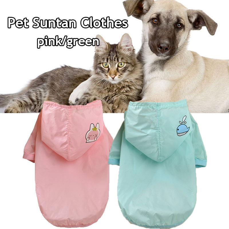 Koera päikesekindlad rõivad Hingavad üliõhukesed koera päikesekaitsekreemid Mugavad armsad trükkimine Lemmikloomariided Vastupidavad lemmikloomatarbed