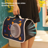Σακίδιο πλάτης μεταφοράς κατοικίδιων ζώων τριών όψεων με δυνατότητα αναπνοής Oxford Πανί Ταξίδι για κατοικίδια Φορητή τσάντα μεταφοράς ώμου Τσάντες χειρός Προμήθειες για κατοικίδια
