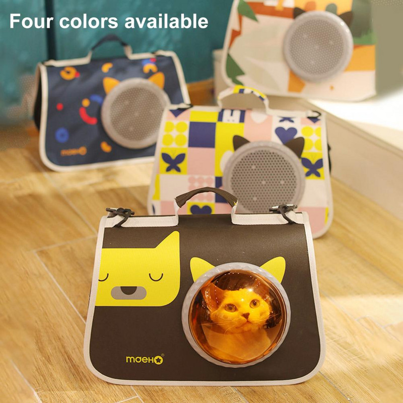 Σακίδιο πλάτης μεταφοράς κατοικίδιων ζώων τριών όψεων με δυνατότητα αναπνοής Oxford Πανί Ταξίδι για κατοικίδια Φορητή τσάντα μεταφοράς ώμου Τσάντες χειρός Προμήθειες για κατοικίδια