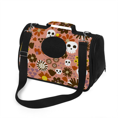 Mačka Ruksak Torba na rame Crtić Lubanja i cvijeće Mačka Torba za nošenje Pas Ruksak za kućne ljubimce Ruksak prilagođena slika Kućni ljubimci Acessorios