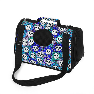 Mačka Ruksak Torba na rame Crtić Lubanja i cvijeće Mačka Torba za nošenje Pas Ruksak za kućne ljubimce Ruksak prilagođena slika Kućni ljubimci Acessorios