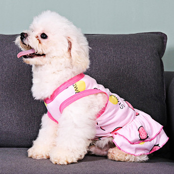 Ροζ Strawberry Pet Φορέματα για γάτες Φόρεμα για σκύλους Floral φούστα για μικρομεσαίους σκύλους Φόρεμα Cherry γιλέκο για γάτας Άνοιξη Καλοκαίρι Προμήθειες για κατοικίδια