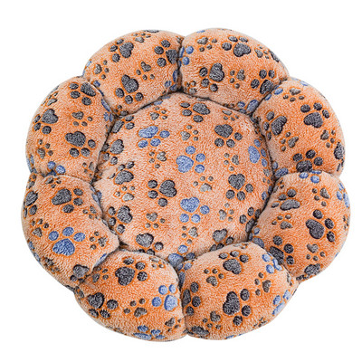 Nou cuib pentru animale de companie, cu flori rotunde, cu mai multe forme, cuib pentru pisici, pat cald de pluș pentru pisici, moale și confortabil, covoraș universal pentru pisici și câini în patru anotimpuri