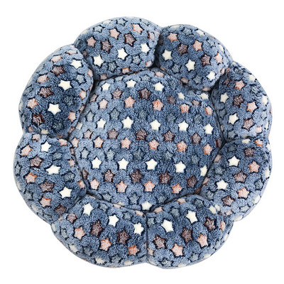 Nou cuib pentru animale de companie, cu flori rotunde, cu mai multe forme, cuib pentru pisici, pat cald de pluș pentru pisici, moale și confortabil, covoraș universal pentru pisici și câini în patru anotimpuri