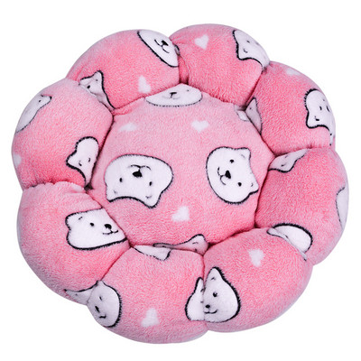 Nou cuib pentru animale de companie, cu flori rotunde, cu mai multe forme, cuib pentru pisici, pat cald de pluș pentru pisici, moale și confortabil, covoraș universal pentru pisici și câini în patru anotimpuri