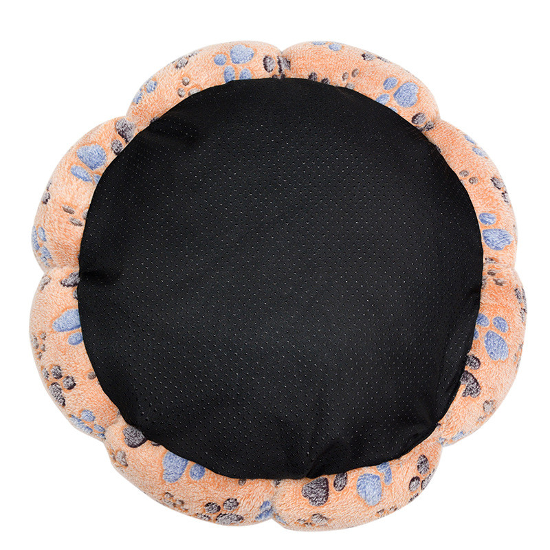 Nou cuib pentru animale de companie, cu flori rotunde, cu mai multe forme, cuib pentru pisici, pat cald de pluș pentru pisici, moale și confortabil, covoraș universal pentru pisici și câini în patru anotimpuri