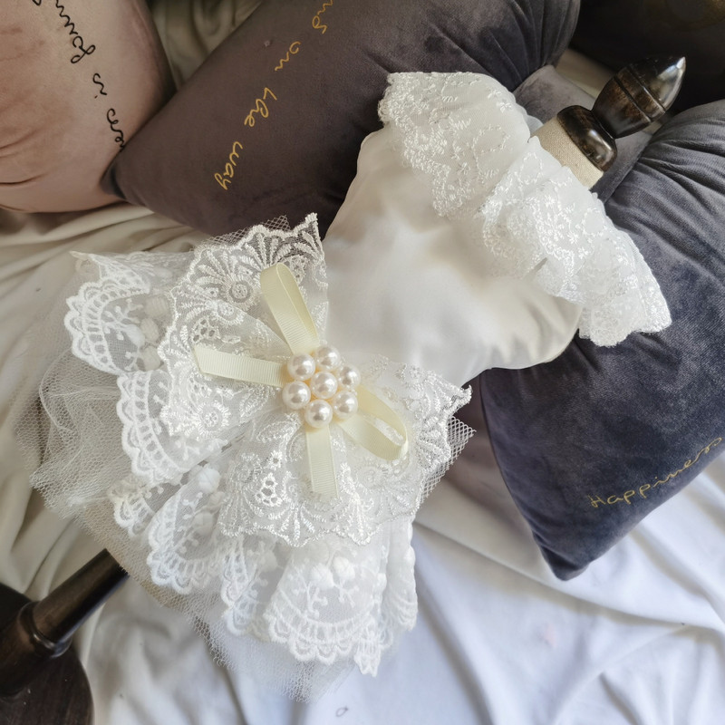 Φόρεμα για κατοικίδια Σκύλος Φούστα γάτας Πολυτελής πριγκίπισσα νυφικό καλοκαιρινά ρούχα Προμήθειες για κατοικίδια Νυφικό σκύλος Φούστα για κατοικίδια Κοστούμια