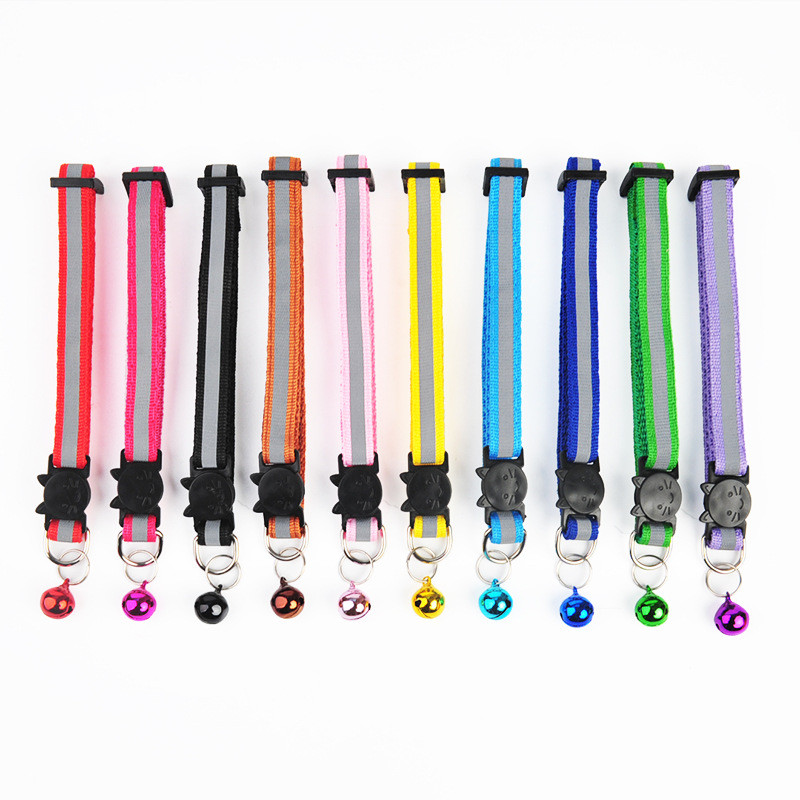 Reflektirajuća ogrlica za kućne ljubimce Sigurnosna kopča za mačke i pse sa zvonastom najlonskom kopčom Podesiva ogrlica Noćna sigurnost Dodaci za kućne ljubimce iz crtića