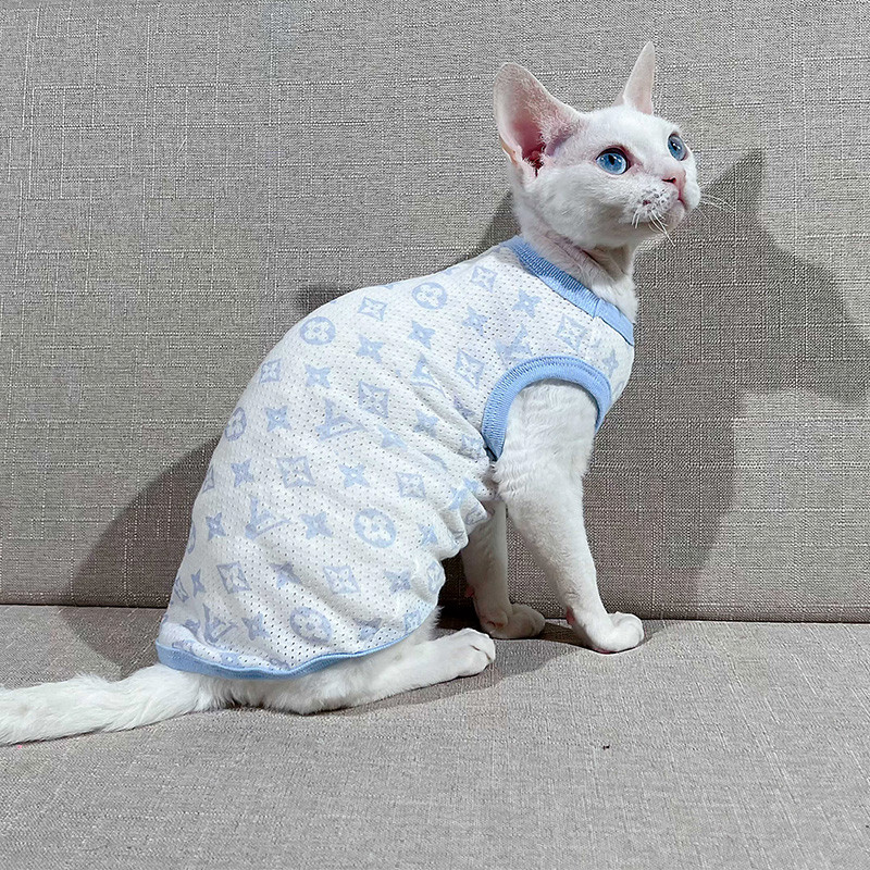 Õhukesed sfinksi karvutud kassi riided puuvillane veniv võrkvest Saksa suvised juuste väljalangemisevastased riided kassidele Sfinksi kassi riided