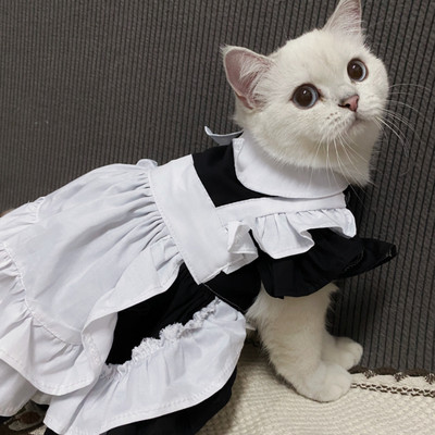 Prilagođeni kostim Lolita služavke Haljina za mačku Pas Haljina Suknja Rođendanska zabava Mačka Uniforma Odjeća