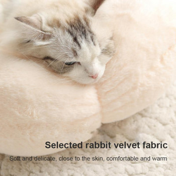 Κρεβάτια για γάτες σε σχήμα λουλουδιού Σπίτι Μαλακό βελούδινο κρεβάτι για σκύλους για σκύλους Καλάθι Προϊόντα για κατοικίδια Μαξιλάρι για γάτα Κρεβάτι για γάτα Ζώα Καναπές ύπνου