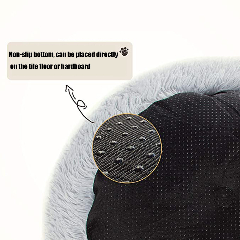 Super mekani krevet za mačke za kućne ljubimce, plišani krevet u punoj veličini koji se može prati, mirni krevet, krevet s krafnama, udoban artefakt za spavanje, pogodan za sve vrste mačaka