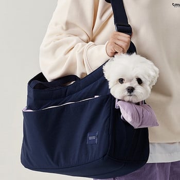 Τσάντα μεταφοράς σκύλου Μαλακή βαμβακερή τσάντα μεταφοράς για μικρό σκυλί 2 τρόποι μεταφοράς Μικρή τσάντα μεταφοράς γάτα σκύλου Προμήθειες για κατοικίδια που ρουλεμάν 5 κιλών