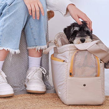 Τσάντα μεταφοράς σκύλου Μαλακή βαμβακερή τσάντα μεταφοράς για μικρό σκυλί 2 τρόποι μεταφοράς Μικρή τσάντα μεταφοράς γάτα σκύλου Προμήθειες για κατοικίδια που ρουλεμάν 5 κιλών