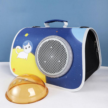 Чанта за пренасяне на домашни любимци с видима мрежеста чанта за пренасяне на котки Калъф за пътуване на кучета Прозрачна чанта за домашни любимци за малки кучета Котки