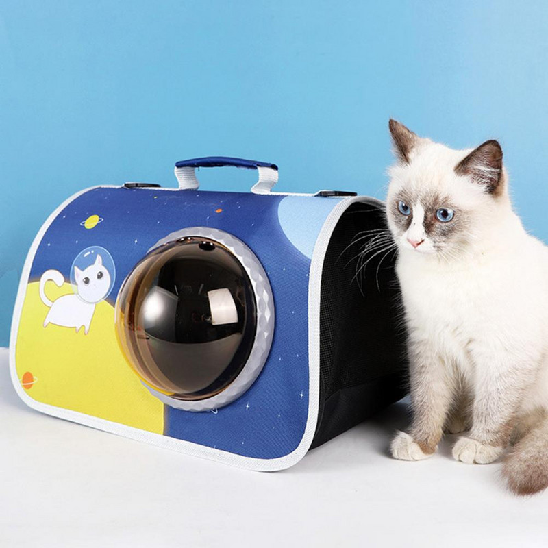 Torba za nošenje kućnih ljubimaca s mrežastom ručkom Vidljiva torba za nošenje mačaka Putna torbica za pse Prozirna putna torba za kućne ljubimce za male pse Mačke