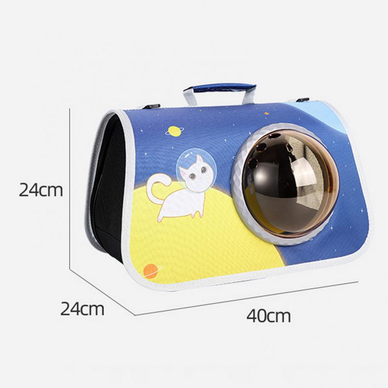 Torba za nošenje kućnih ljubimaca s mrežastom ručkom Vidljiva torba za nošenje mačaka Putna torbica za pse Prozirna putna torba za kućne ljubimce za male pse Mačke