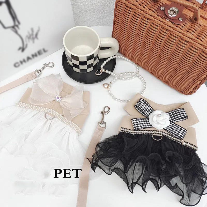Armsad lemmikloomad kassid koerad vesti tüüpi veoköis Kassiga jalutav koer köis Rinnarihm Suur vibu Printsess Kleidid Lemmikloomatarbed