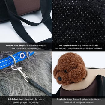 Чанта за домашни любимци Преносима, сгъваема, дишаща, носеща прашка за кучета и котки на открито с подвижна подложка за чихуахуа мопс йоркширски