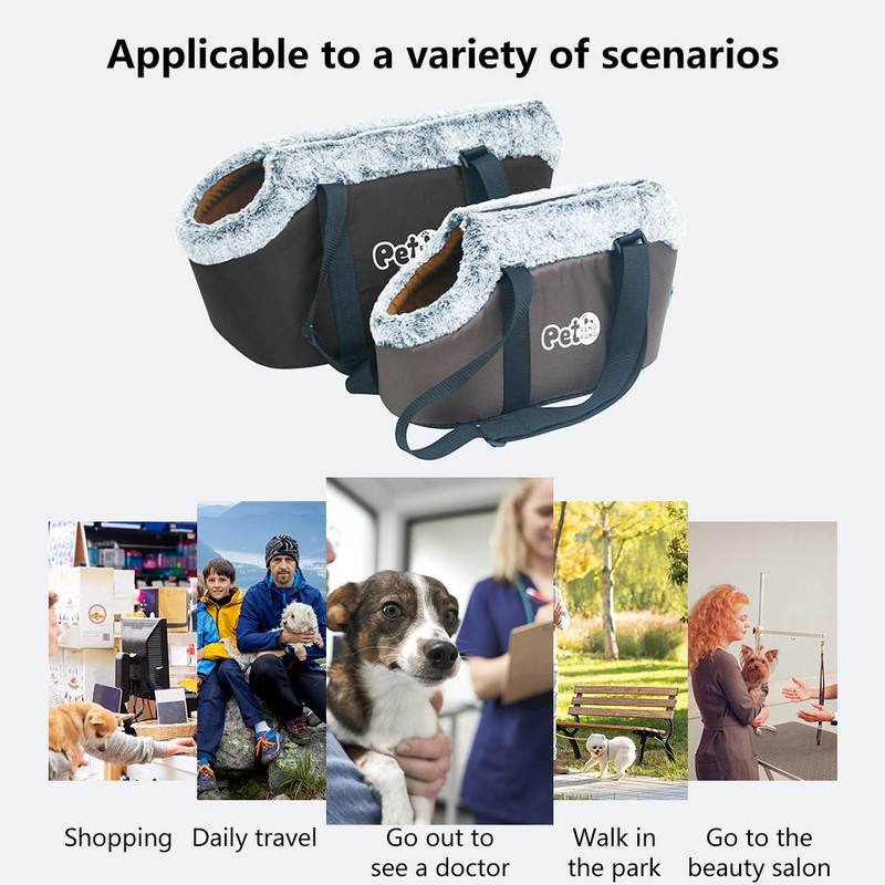 Geantă de transport pentru animale de companie, portabilă, pliabilă, respirabilă, pentru câine, pisică, în aer liber, pentru călărie, cu suport detașabil pentru Chihuahua Pug Yorkshire