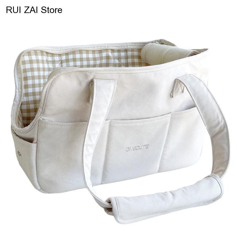 Új kiskutya kutyatáska hordozható kisállat hordtáska egy vállú táska szőnyeg, légáteresztő 4 kg terhelés szőnyeg nélkül kültéri szállító táska