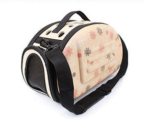 Εξωτερική τσάντα ώμου Πτυσσόμενες γάτες που μεταφέρουν τσάντα κατοικίδιων ταξιδίου Γάτα Μεταφορείς λουλουδιών Τσάντες αναπνέει Ροζ πτυσσόμενο μικρό σκυλί