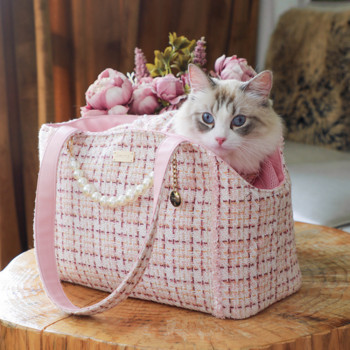 Висококачествена чанта за японска корейска котка за домашен любимец Преносимо куче Малко куче Чанта за куче на едно рамо Раница за носене на котка