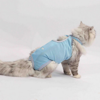 Ζεστή στολή πιτζάμα για κατοικίδια Αντιμολυσματική Άνετη Ρυθμιζόμενη Μετεγχειρητική Ρούχα για Κατοικίδια Γάτα