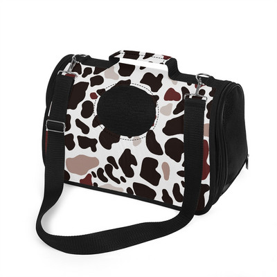 Prilagođena ruksak za nošenje mačaka Rainbow Leopard Print Torba za rame za mačke, pse, prijenosna transportna torba za kućne ljubimce Dodatak za mačke za putovanje