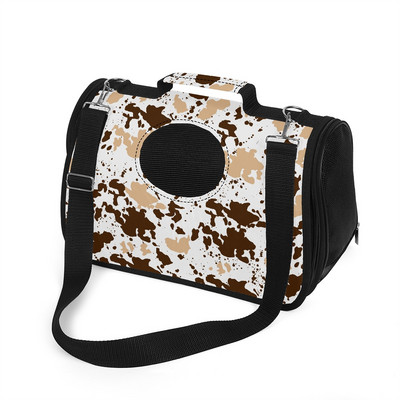 Prilagođena ruksak za nošenje mačaka Rainbow Leopard Print Torba za rame za mačke, pse, prijenosna transportna torba za kućne ljubimce Dodatak za mačke za putovanje