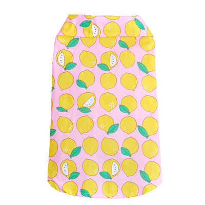 Odjeća za kućne ljubimce Ljetna nova odjeća za mačke Majica za slatke pse Narančasti kardigan s printom voća Oprema za kućne ljubimce Odjeća za mačke Odjeća za kućne ljubimce Mačiće Pet