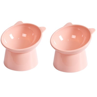 Zdjela za mačke Visoka zdjela za pse, štitnik za vrat, hrana za mačke, zdjela za vodu protiv prevrtanja, binauralno hranjenje kućnih ljubimaca, dodaci za mačke, zdjela za desert za kućne ljubimce