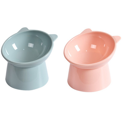 Zdjela za mačke Visoka zdjela za pse, štitnik za vrat, hrana za mačke, zdjela za vodu protiv prevrtanja, binauralno hranjenje kućnih ljubimaca, dodaci za mačke, zdjela za desert za kućne ljubimce