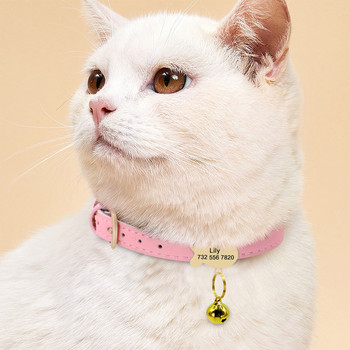 Χαριτωμένο Προσαρμοσμένο Κολάρο Γάτας Εξατομικευμένο κολάρο γάτας για μικρά σκυλιά Γάτες Γατάκια Κουτάβια κολάρα για τα ονόματα Δωρεάν αξεσουάρ χαρακτικής