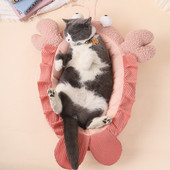 MPK krevet za mačke s jastogom, udoban jastuk za mačke s motivom morskih plodova