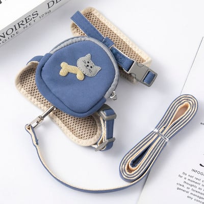 Podesivi remen za prsa za pse, mačka, torba za grickalice, ogrlica, prijenosni pojas za hodanje na otvorenom za kućne ljubimce s uzicama, pribor za kućne ljubimce