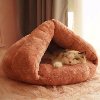Cat\'s House for Cats Soft Nest Kennel Bed Puppy Kennel Chihuahua Σπίτι για γάτες που πλένονται κατοικίδια Χειμερινές προμήθειες για ζεστούς σκύλους