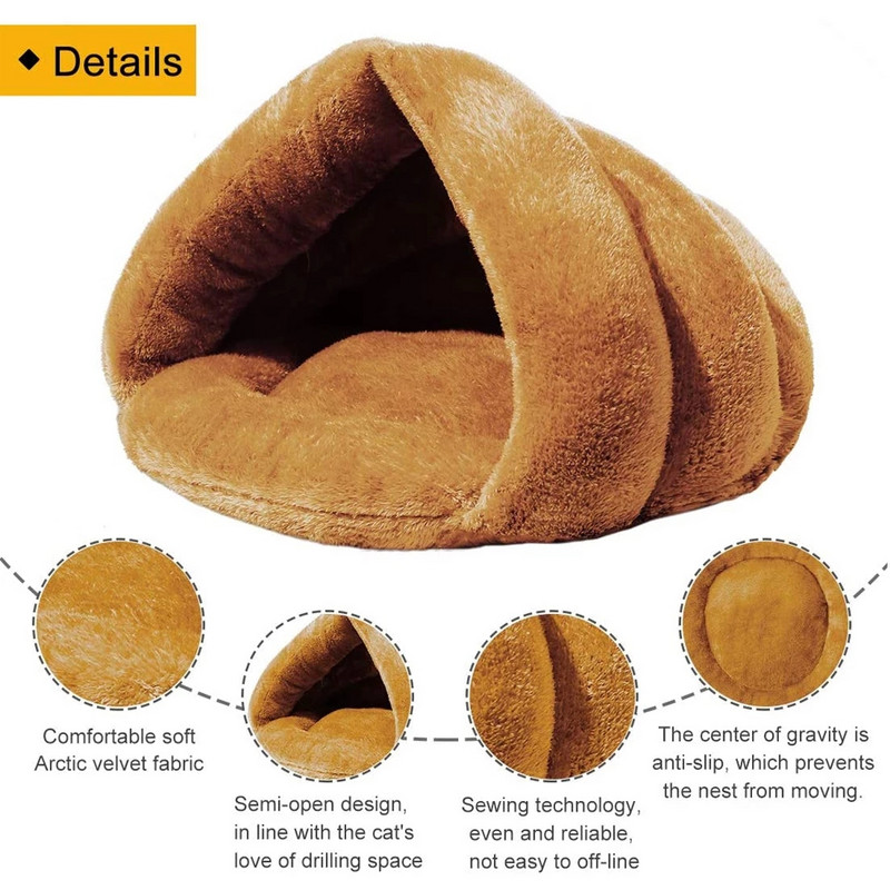Kassimaja kassidele Pehme Nest Kennel Voodi Kutsika Kennel Chihuahua Magamiskott Kassimatt Pestav lemmikloomad Talvised soojad koeratarbed
