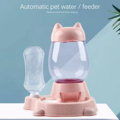 2,2 literes kisállat automata etető kutya macska itatótál kutyáknak vízitató macskaetető nagy kapacitású adagoló Pet Cat Dog2
