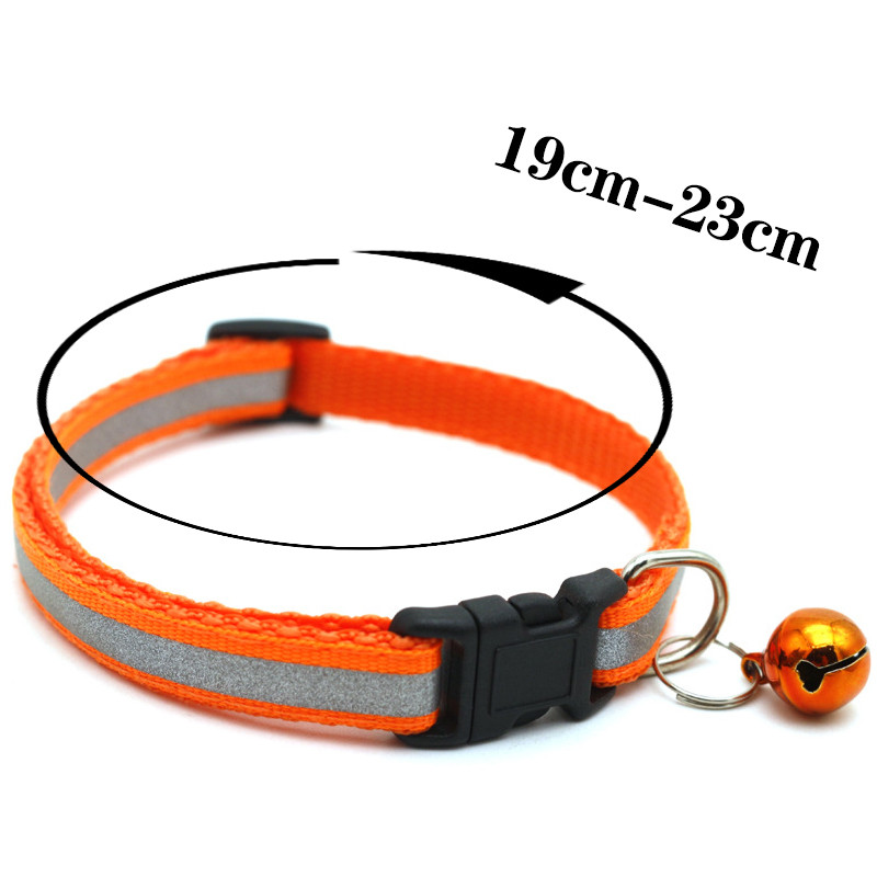 Οικονομικά ρυθμιζόμενο κολάρο γάτας με κουμπωτά με καμπάνες Ανακλαστικό στιβαρό νάιλον κολάρο για γατάκια Προμήθειες για κατοικίδια για γάτες Κολιέ για γάτες