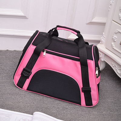 Τσάντες κατοικίδιων ζώων Φορητές αναπνέουσες πλαστικό κουτί με πλέγμα Τσάντες Cat Dog Out Ανθεκτικές στη φθορά Τσάντες κατοικίδιων ζώων πολλαπλών φερμουάρ Βολικό σταθερό Καλό