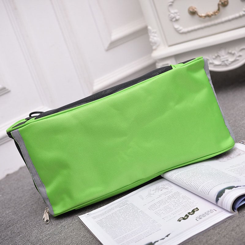 Τσάντες κατοικίδιων ζώων Φορητές αναπνέουσες πλαστικό κουτί με πλέγμα Τσάντες Cat Dog Out Ανθεκτικές στη φθορά Τσάντες κατοικίδιων ζώων πολλαπλών φερμουάρ Βολικό σταθερό Καλό