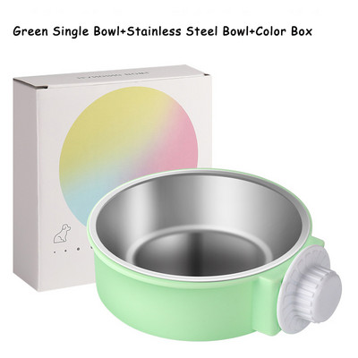 Lemmiklooma söötmiskauss Rippuv libisemiskindel kassid koerad toidukausid roostevabast terasest kutsika veesööturit saab puuri külge kinnitada Lemmikloomatarbed