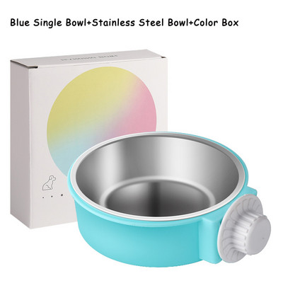 Lemmiklooma söötmiskauss Rippuv libisemiskindel kassid koerad toidukausid roostevabast terasest kutsika veesööturit saab puuri külge kinnitada Lemmikloomatarbed